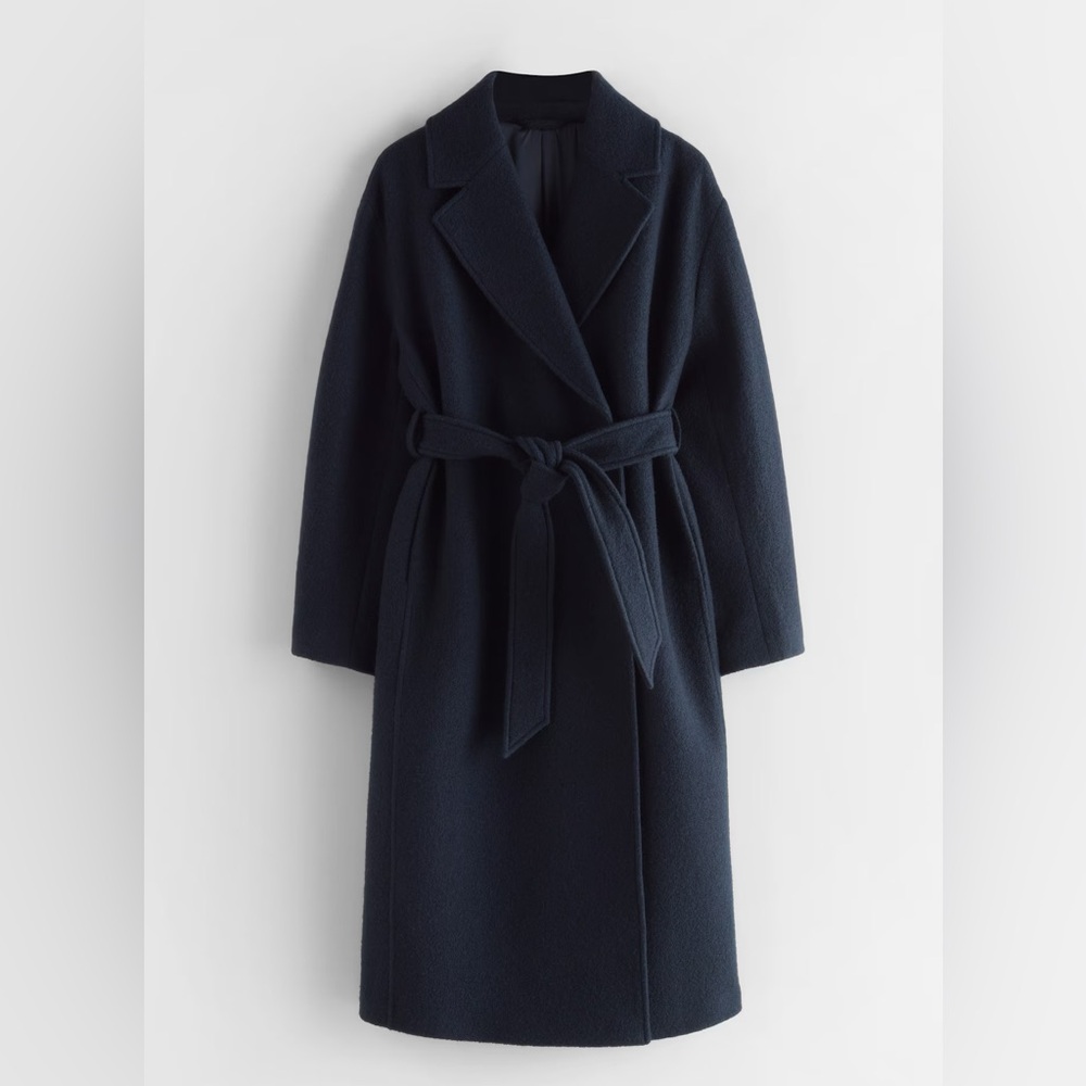 & Other Stories Voluminous Belted Wool Coat